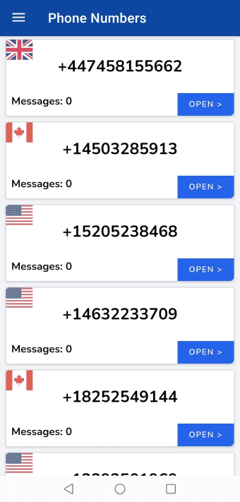 SMS Receive Temp Phone Number