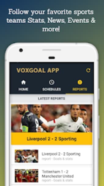 Voxgoal - Live Football TV Streaming HD