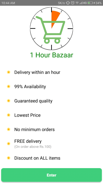 1 Hour Bazaar :Online Grocery
