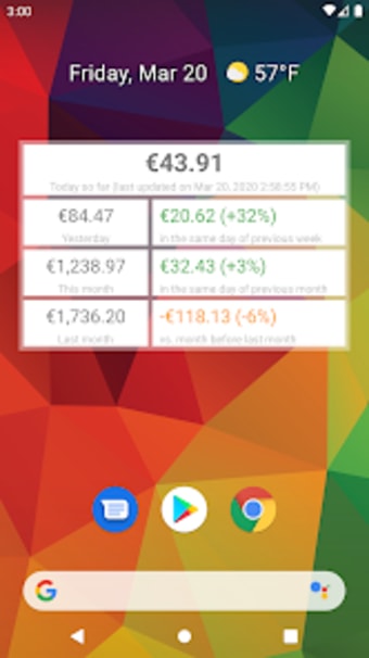 My app earnings reports