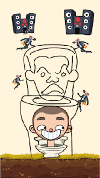Toilet Man Rescue: Draw Puzzle
