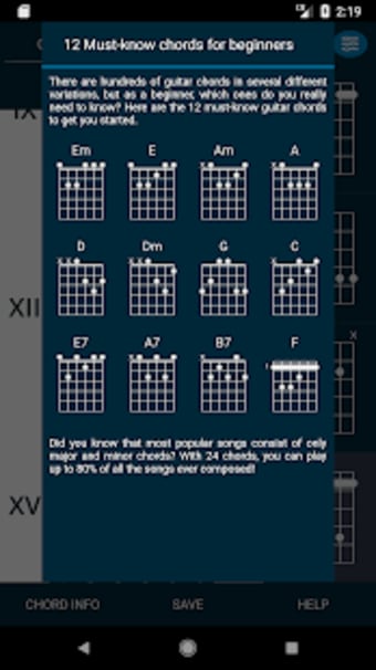 Guitar Chords Database - 2000 chord charts