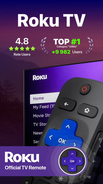 Roku TV Smart Remote Control