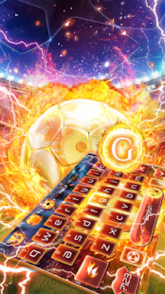 Triumph Gold Football Keyboard Theme