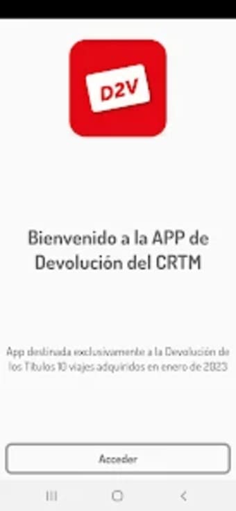 App Devolución CRTM