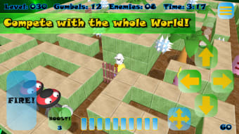 Gumbelmon: 3D Labyrinth Classic Arcade Maze Run