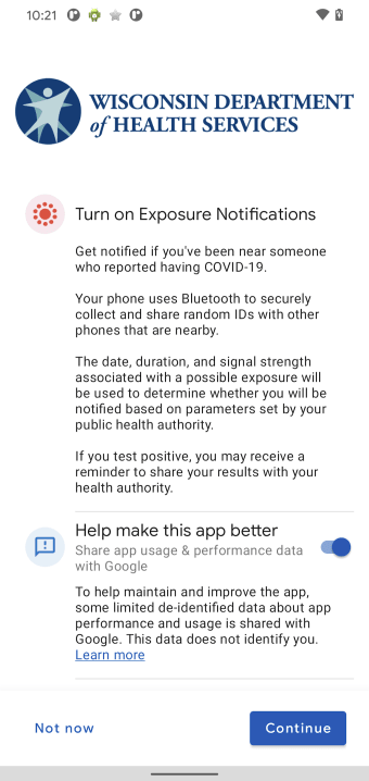 WI Exposure Notification