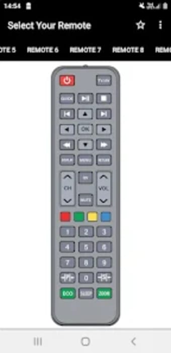 Videocon TV Remote