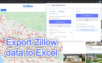 Export Zillow data to Excel