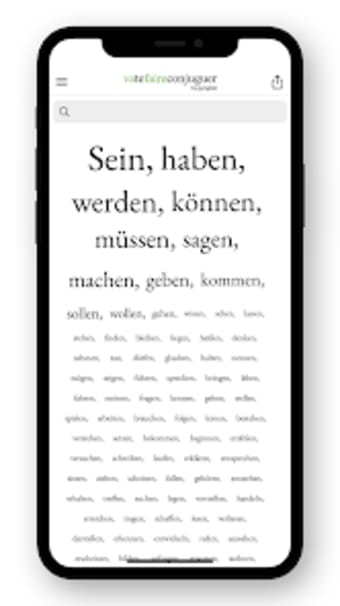 German conjugation