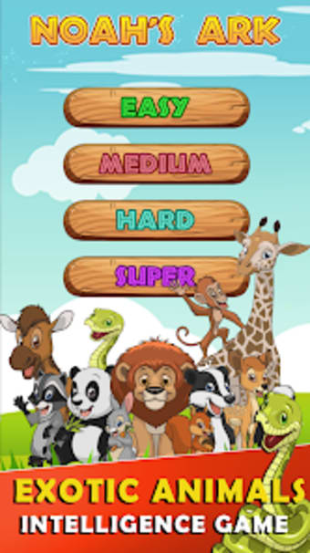Brain game with animals