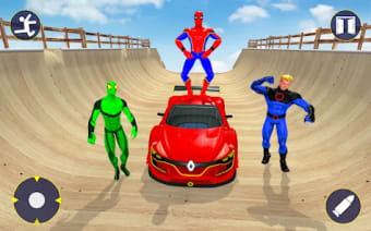 Superhero Car Stunt Car Racing