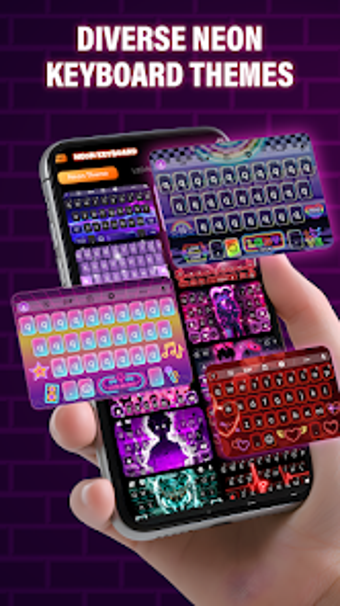 Neon Love Keyboard Theme