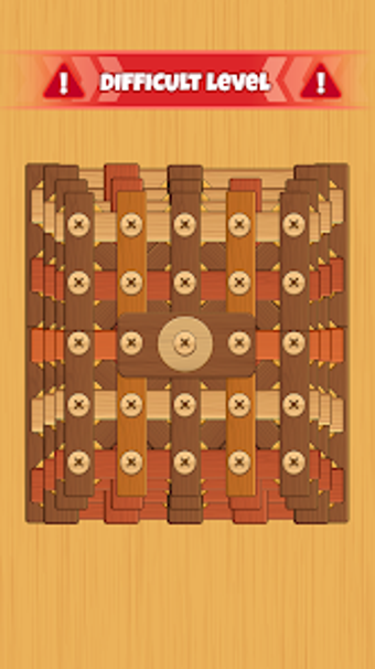 Wood Puzzle: Nut  Bolt Screw