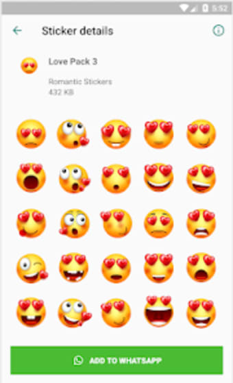 WASticker Love Emoji Stickers