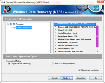 Disk Doctors Windows Data Recovery