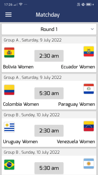 Football Copa America Femenina