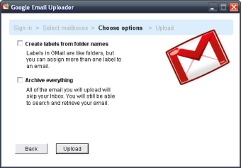 Google Email Uploader