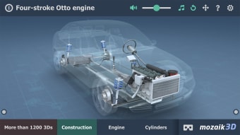 Four-stroke Otto engine 3D