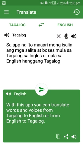 Filipino - English: Tagalog Translator