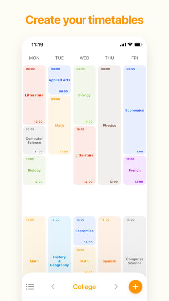 My Timetable - Quick  Simple