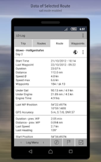 LD-Log - GPS Tracker  Logbook