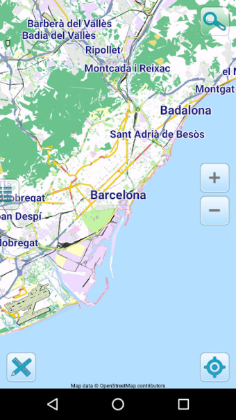 Map of Barcelona offline