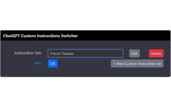 ChatGPT Custom Instruction Switcher