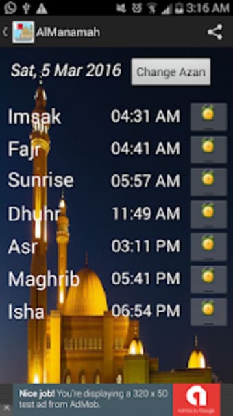 Bahrain Prayer Timings