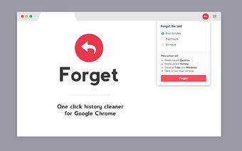 Forget — clear history with one click