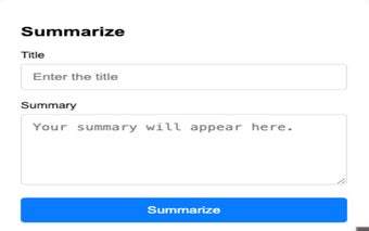 paper summarizer extension