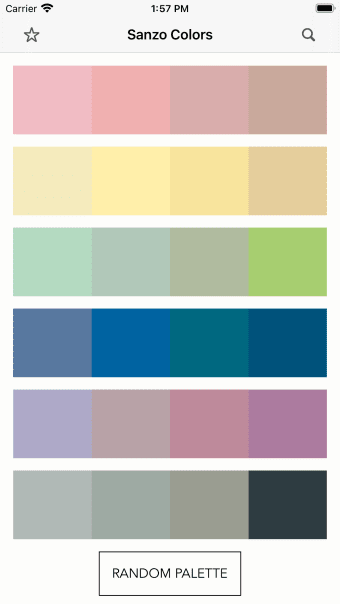 Sanzo Color Palettes