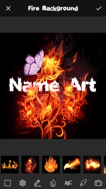 Fire Effect Name Art Maker