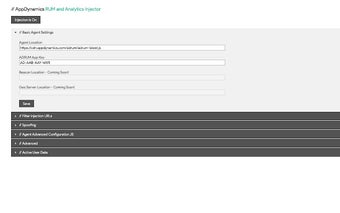 AppDynamics RUM and Analytics Injector Beta