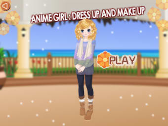 Anime girl dress up and makeup