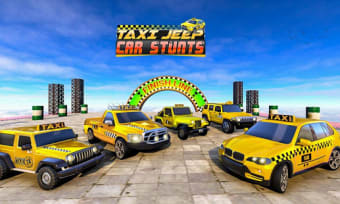 Taxi Jeep Car Stunts Games 3D: Ramp Car Stunts