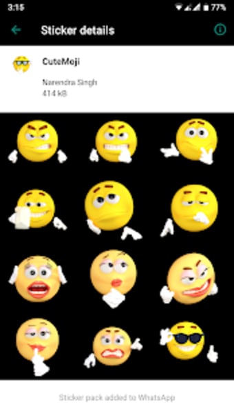 HD Emoji Stickers for WhatsApp
