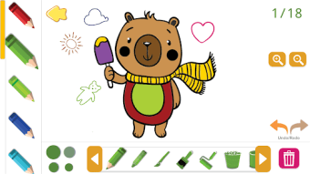 Kids paint coloring game