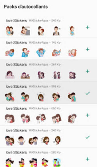 WAStickerApps - Stickers Love et couple 2019