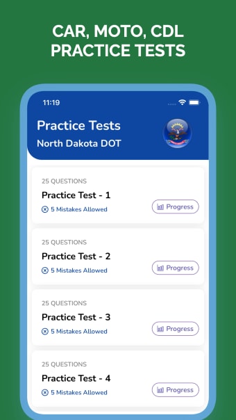 North Dakota DOT Practice Test