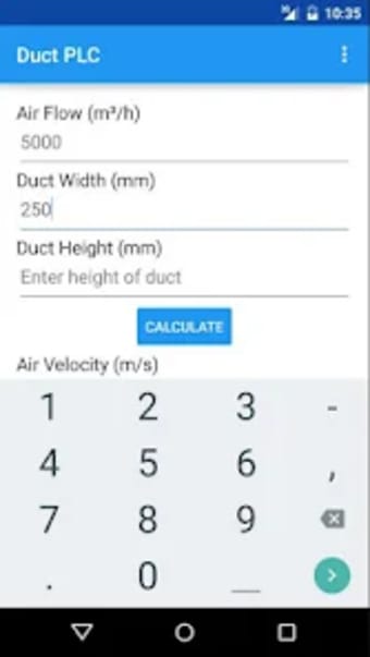 Duct Pressure Loss Calculator