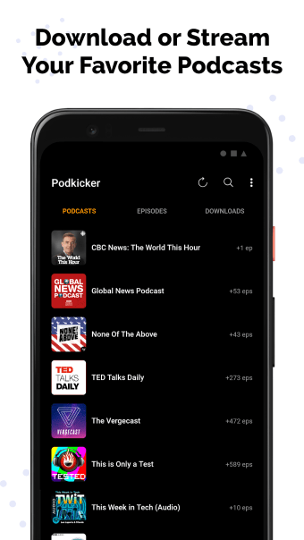 Podkicker Podcast Player