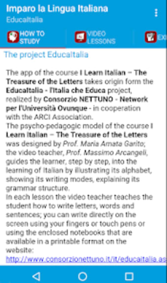 Course to learn Italian
