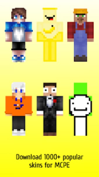 Youtubers skins for Minecraft