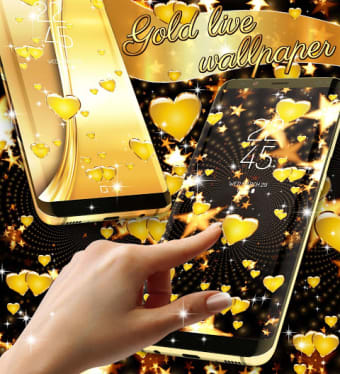 Golden live wallpaper