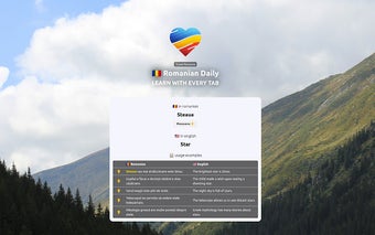 Romanian Daily: Learn with Every Tab