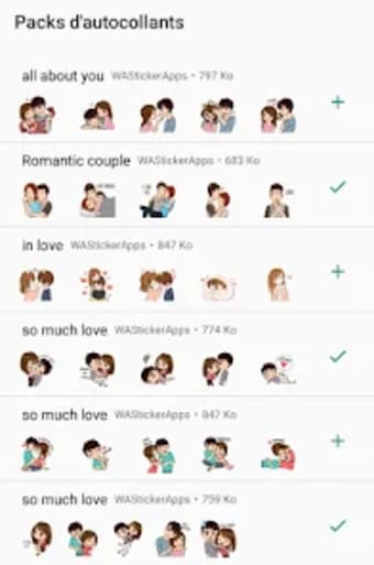 Funny Couple In Love stickers