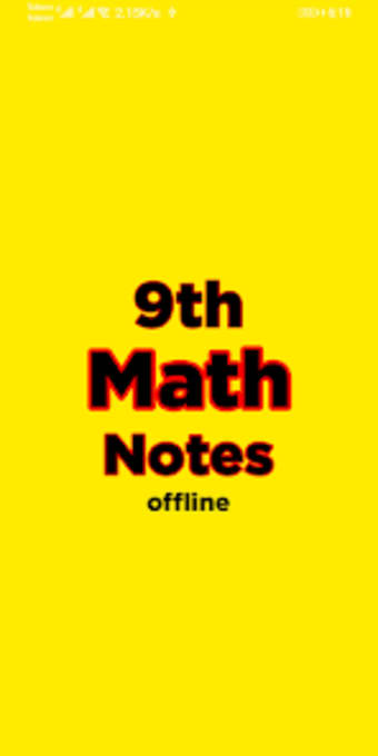 9th class maths notes