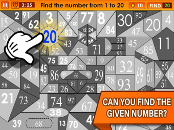 Find The Number 1 to 100 - Number Puzzle Game