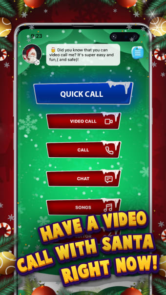 Santa Video Call Simulated